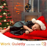 Heat Powered Stove Fan  Log Wood Burner Aluminum Alloy Eco-Fan with Protective Cover for Wood Burning Stoves Pellet Stoves