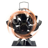 Heat Powered Stove Fan Quiet Stove Fans Energy-Saving Fireplace Fan Air Circulating Accessories For Wood Burning Stove Pellet