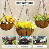 Coconut Palm Cushion For Plastic Flower Pot Square Gardening Mix Soil Lock Design Mat Flower Pot Plant Change Cushion