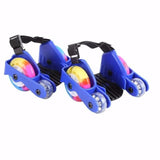 Heel Roller Skate Shoes 4 Wheels Sliding Sport Children Kids Boys Girls Led Pu Rubber Adjustable Flashing Mobility Tools Pulley