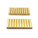 10 Set 4MM Gold-Plated RC Battery Bullet Banana Plug Male Female Banana Connector High Quality