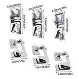 Hemmer Guide For Sewing Metal Rolled Hem Sewing Seam Guides Multi-Functional Quilting Supplies For Shirt Scarves Blanket Skirts