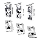 Hemmer Guide For Sewing Metal Rolled Hem Sewing Seam Guides Multi-Functional Quilting Supplies For Shirt Scarves Blanket Skirts