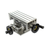 Mini Workbench Multi-Function Bench Drill Milling Machine Cross Sliding Table Dovetail Carriage Micro Vise 20X8CM