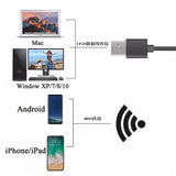 2in1 WiFi Digital 1000x USB Microscope 8 LED 1080P Magnifier Camera For Android IOS iPhone iPad Electronics Industry Metal Base
