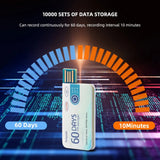 High-precision 60 Days Digital USB Temperature Data Logger Indicator Lamp Alarm for Warehouse Storage Refrigerated Transport Etc
