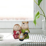 Holy Family Figurine Statue Family Jesus Christ Figurine Nativity Resin Figurine Christmas Table Decoration Indoor Sculpture