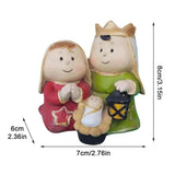 Holy Family Figurine Statue Family Jesus Christ Figurine Nativity Resin Figurine Christmas Table Decoration Indoor Sculpture