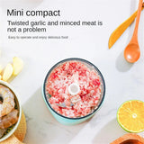 Home Portable Electric Food Chopper Garlic Grinder Mini Press Vegetable Pounder USB Kitchen Processor