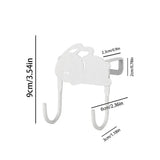 Hook Over Door No Drilling Hook Holder Over The Door Multi-Functional Metal Rack Hanger For Kitchen Bedroom Living Room Bathroom