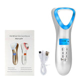 Hot Cold Hammer Ultrasonic Cryotherapy Facial Lifting Vibration Massager LED Photon Shrink Pores Ultrasound Eye Skin Care Device