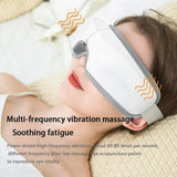 Hot Compress 4D Eye Massager Air Pressure Kneading Bluetooth Music Relieve Eye Fatigue Vibration Foldable Eye Care Relax Device