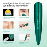 Hot Compress Eye Beauty Instrument Electric Vibration Eye Massager Anti Age Eye Wrinkle Dark Circle Removal Eye Skin Care Device