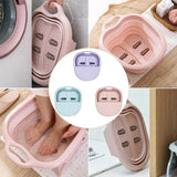 Household Children's Wash Foldable Foot Bath Bucket Foot Massage Laundry Tub Basin