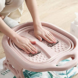 Household Children's Wash Foldable Foot Bath Bucket Foot Massage Laundry Tub Basin