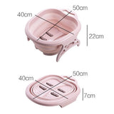 Household Children's Wash Foldable Foot Bath Bucket Foot Massage Laundry Tub Basin