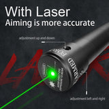 Hunting Fish Straight Rod Precision Telescopic Catapult Slingshot with Laser Fishing Reel High Power Shooting Outdoor Tools