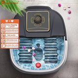 Hydromassage Foot Bath 45 Degrees 12 Massage Rollers Splash Protection Reflexology Aromatherapy Thermotherapy