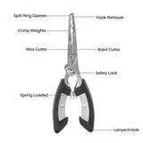 NEW ARRIVAL Fishing Gear Fish Lip Gripper with Scale and Measuring Tape Fishing Hook Remover Fishing Pliers with Lanyard Saltwat