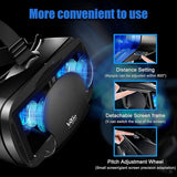 NEW ARRIVAL  Full-Screen Virtual Reality 3D Glasses VR Set 3D Virtual Reality Goggles, Adjustable with Gamepad