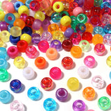 NEW ARRIVAL Kandi Beads Bulk for DIY Crafting Jewelry Making Kandi Bracelets 6x9mm About 1800Pcs,Light Color