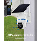 NEW ARRIVAL A20 Wireless Solar Camera HD Wifi Cameras Outdoor Cameras Monitor Security Protection Smart Mobile Phone Remote B
