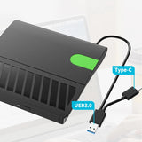 NEW ARRIVAL USB 3.0 Type-C Slim External DVD RW CD Writer Drive Burner Reader Player Optical Drives for Laptop PC Dvd Burner(D)