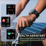 C20 Pro Smart Watch Voice Assistant BT Wireless Call Business Outdoor Sports IP68 Waterproof Watch for Android/IOS
