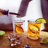 NEW ARRIVAL 4PCS Football Reversible Shot Glasses with 3D Relief Football Ball Shape Inside