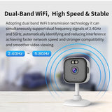 NEW ARRIVAL 3MP Security Camera Dual Band 2.4G 5G WIFI IP Camera AI Humanoid Detection Home Security CCTV Baby Monitor EU Plug