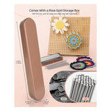 NEW ARRIVAL Stainless Steel Rods for Crochet Block Boards, 50Pc Steel Pins of 3mm in Diameter with Storage Case,Knitting Block R