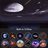 Ultra HD Universe Galaxy LED Projection Light 13 Pieces Dynamic Galaxy Meteor Bedroom Atmosphere Light Gift Light