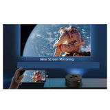 NEW ARRIVAL YT200 Smart Projector Android LED 1080P HD Projetor, Ideal for Home Cinema and Outdoor Entertainment,Black