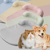NEW ARRIVAL Removeable Dog Cat Ice Cooling Mat Self Cooling Fabric Pet Summer Sleeping Bed Washable Cooling Sofa for Dogs Cats F