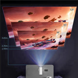 ! Mini Projector X5 Portable 4K Video Supported Home Theater Video Beamer US Plug