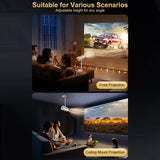 ! Mini Projector X5 Portable 4K Video Supported Home Theater Video Beamer US Plug