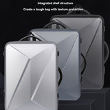 Hard Shell Laptop Backpack Expandable Waterproof Anti Theft Computer Backpack Gaming Business Backpack for Men Women,B
