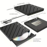 A43I! External CD/DVD Drive for Laptop, 7 in 1 USB Ultra-Slim Portable CD/DVD Player Burner, Burner Writer External Disk Drive