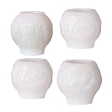 NEW ARRIVAL 4PCS Christmas Day Snow Scene Ball Candle Molds Silicone Mould for Relief Sphere Plaster Making Handmade Soap