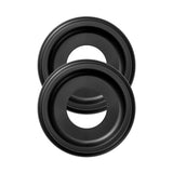 NEW ARRIVAL 2 Packs Molded PU Ceiling Medallions 10 Inch OD X 4 Inch ID (Fits Canopies Up To7-1/4 Inch) Black