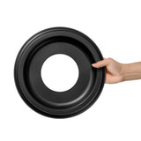 NEW ARRIVAL 2 Packs Molded PU Ceiling Medallions 10 Inch OD X 4 Inch ID (Fits Canopies Up To7-1/4 Inch) Black