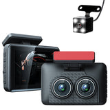 NEW ARRIVAL 4Inch IPS HD 1080P Car Dvr Recorder Dash Cam IR Night Vision Wide Angle Parking Monitor Camera Front Inside Rear Cam