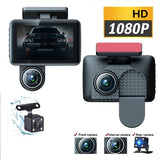 NEW ARRIVAL 4Inch IPS HD 1080P Car Dvr Recorder Dash Cam IR Night Vision Wide Angle Parking Monitor Camera Front Inside Rear Cam