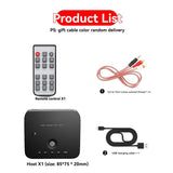 AU3401 3.5mm Audio Adapter Switcher Laptop Tablet Remote Control Bluetooth-Compatible Receiver Switch Box Converter