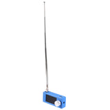 ! SI4732 Portable Radio 10Khz-180Mhz SMA Interface Telescopic Antenna LSB USB AM FM Mini Pocket Radio, Receiver Blue