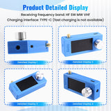 ! SI4732 Portable Radio 10Khz-180Mhz SMA Interface Telescopic Antenna LSB USB AM FM Mini Pocket Radio, Receiver Blue