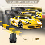 PRO Projector 4K Android 11, 200 ANSI,Wifi6 BT5.0, 1280x720P Home Cinema & Outdoor EU PLUG