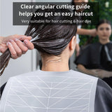 {1PC Silicone Hair Cutting Collar Waterproof Cutting Cape with Stripe Salon Hairdressing Hair Cutting Pad