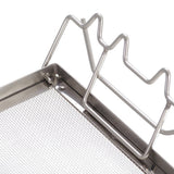 Stainless Steel Toaster Rack Folding Bread Heaters Camping Adventure Bread Toaster Tray Adjusted Steel Folding Grill