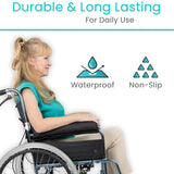 NEW ARRIVAL Wheelchair Armrest Pads (2 Pieces) - Easy Clean Arm Covers for Desk Chair, Office - Non-Slip, Reversible Cushion